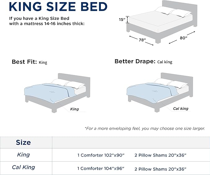 Cooling Comforter Set - King - 3 Piece