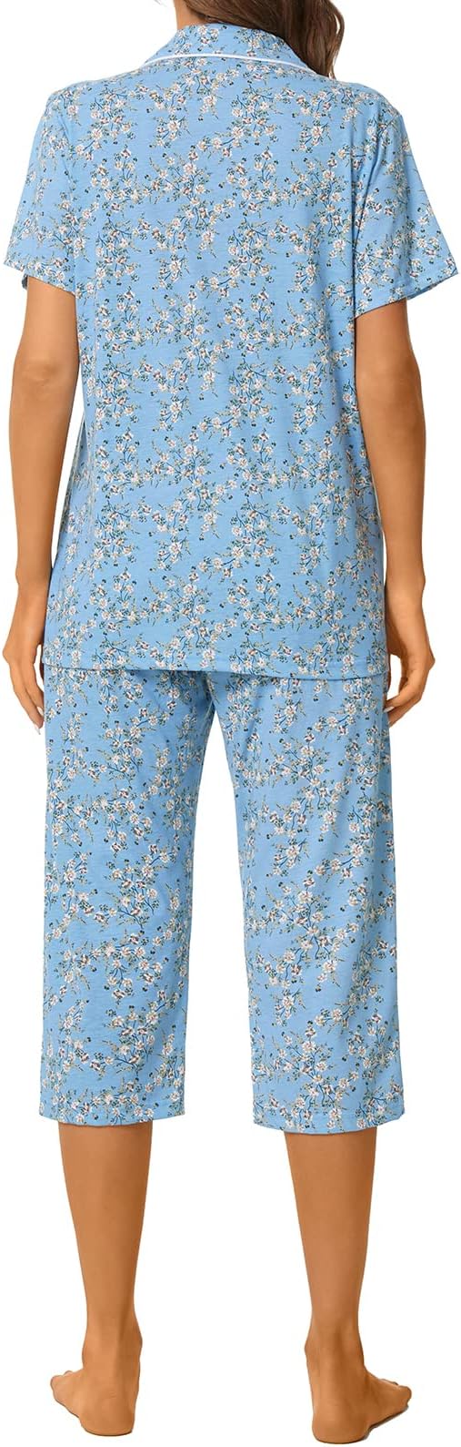 Capri Pajama Set - Short Sleeve - 2 Piece