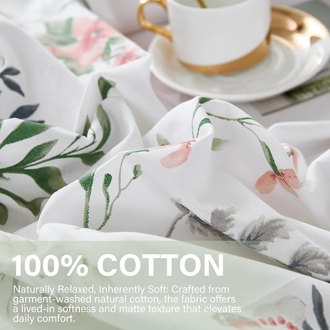 100% Cotton Duvet Cover Set - King - 3 Piece