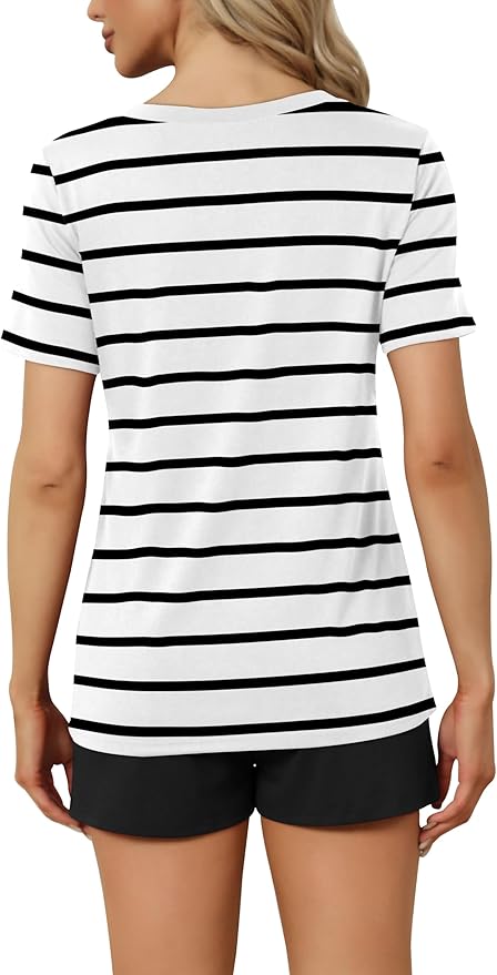 Women's Pajama Set - Short Sleeve - 2 Piece