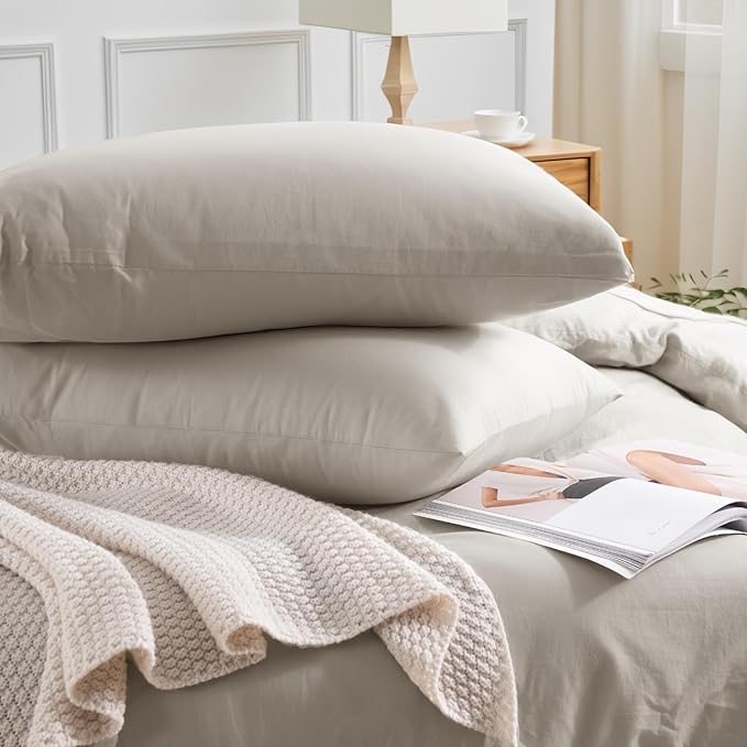 Linen Duvet Cover Set - Queen - 4 Piece
