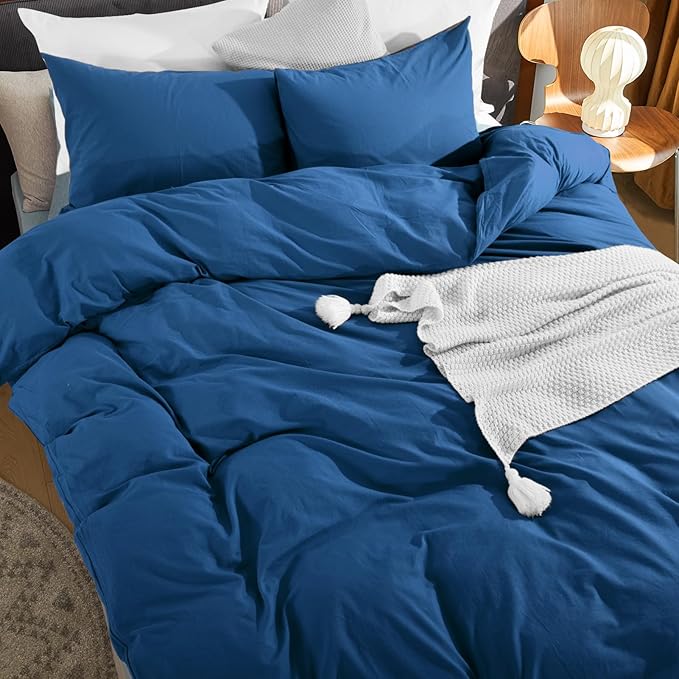 Linen Duvet Cover Set - Full - 3 Piece