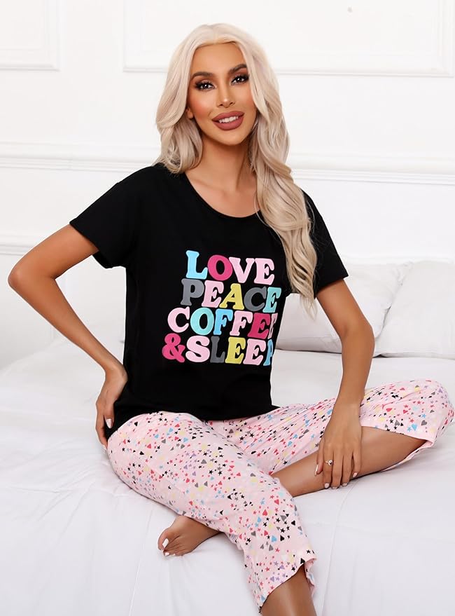 Women's Capri Pajama Set - 2 Piece