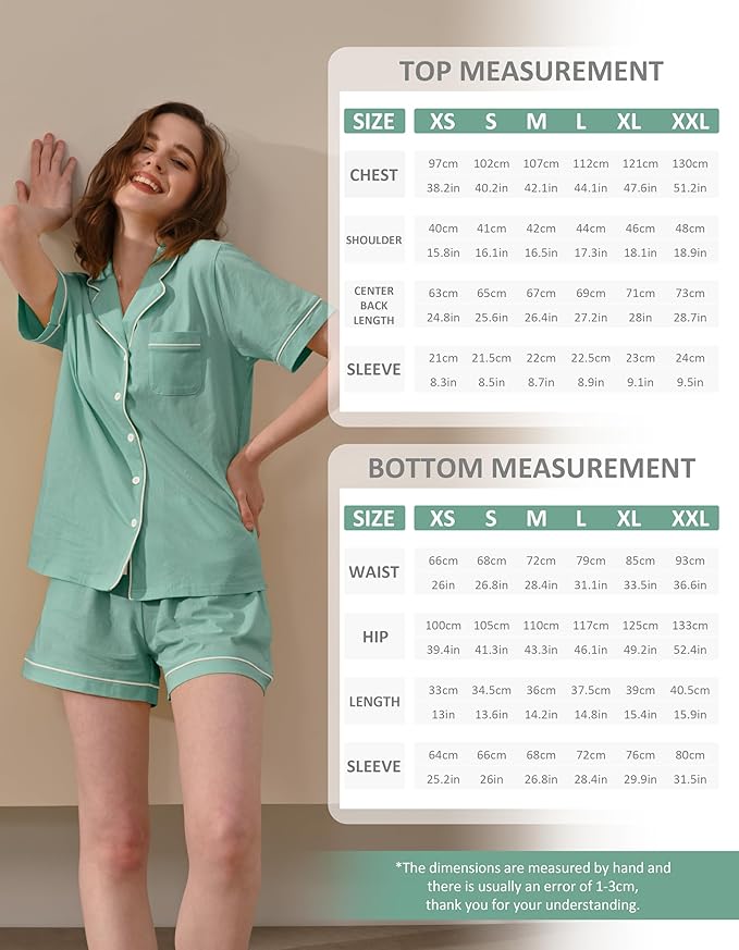 Women's 100% Cotton Pajama Set - 2 Piece