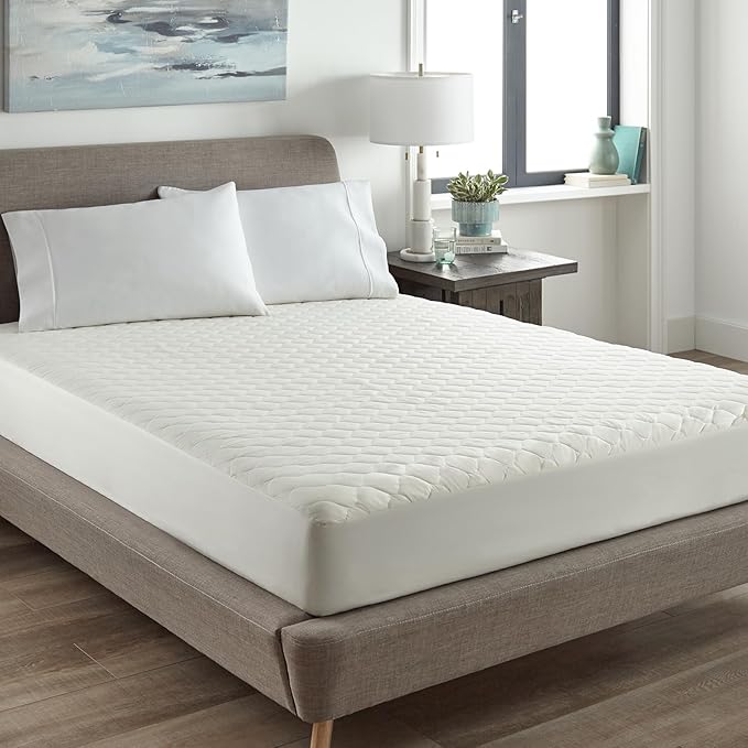 100% Cotton Cooling Mattress Protector - Queen