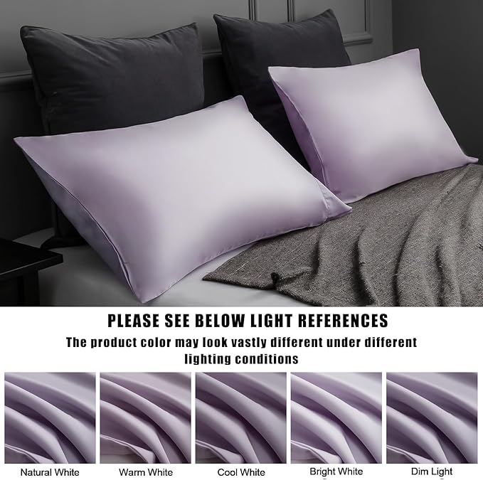 Bamboo Cooling Pillowcase Set - King - 20 x 40 in - 2 Pack - 2 Piece