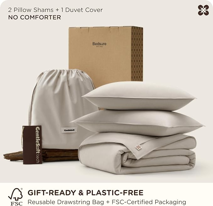 Bamboo Cooling Duvet Cover Set - Queen