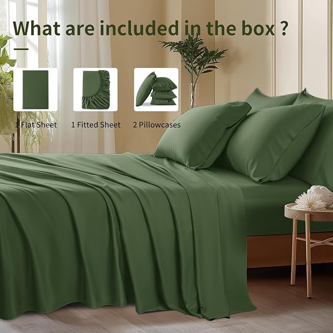 Bamboo Cooling Bed Sheet Set - King - 6 Piece