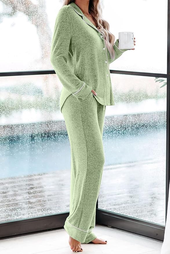 Women's Pajama Set - Long Sleeve - 2 Piece