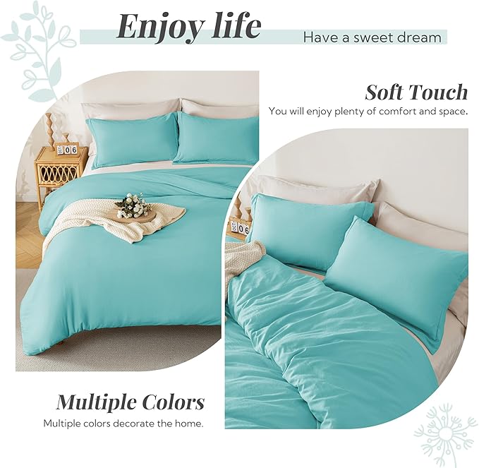 Microfiber Duvet Cover Set - 3 Piece
