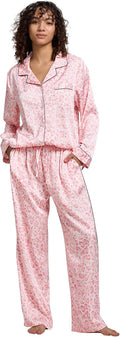 Satin Pajama Set - Long Sleeve - 2 Piece