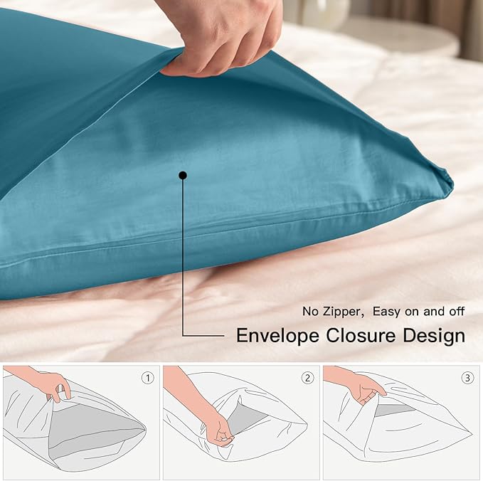 100% Cotton Pillowcase Set - Standard - 20 x 26 in - 2 Piece