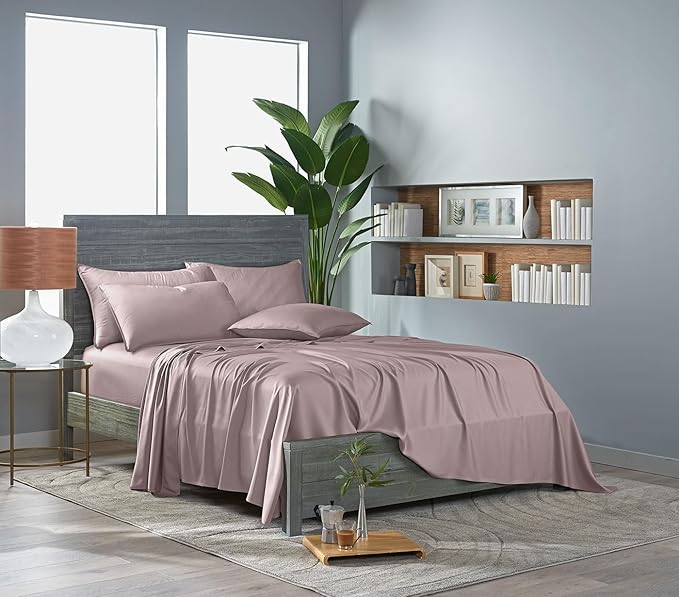 Bamboo Cooling Bed Sheet Set - King - 4 Piece