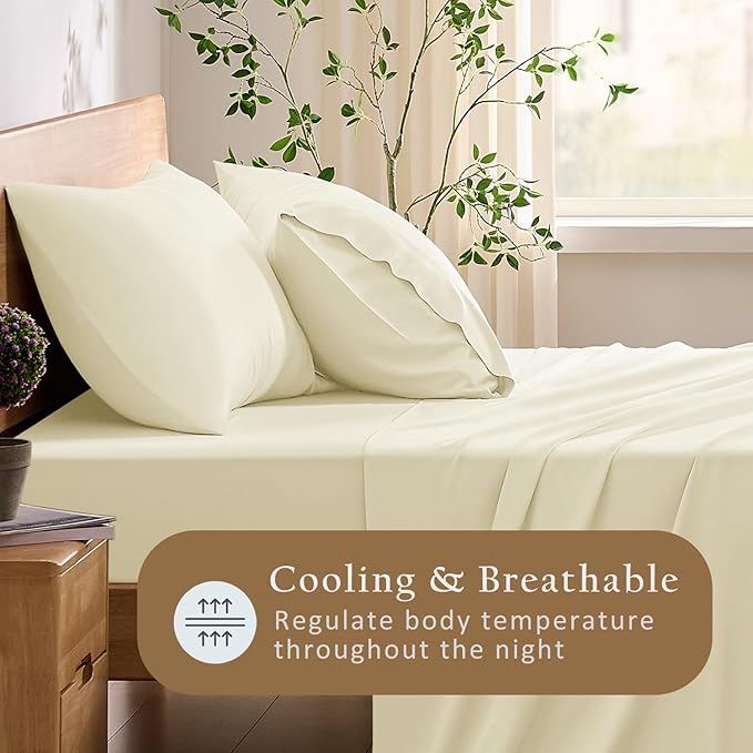 Bamboo Cooling Pillowcase Set - Queen - 2 Piece