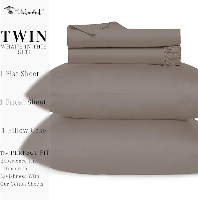 Bed Sheet Set - Twin - 16 in Deep Pocket - 3 Piece