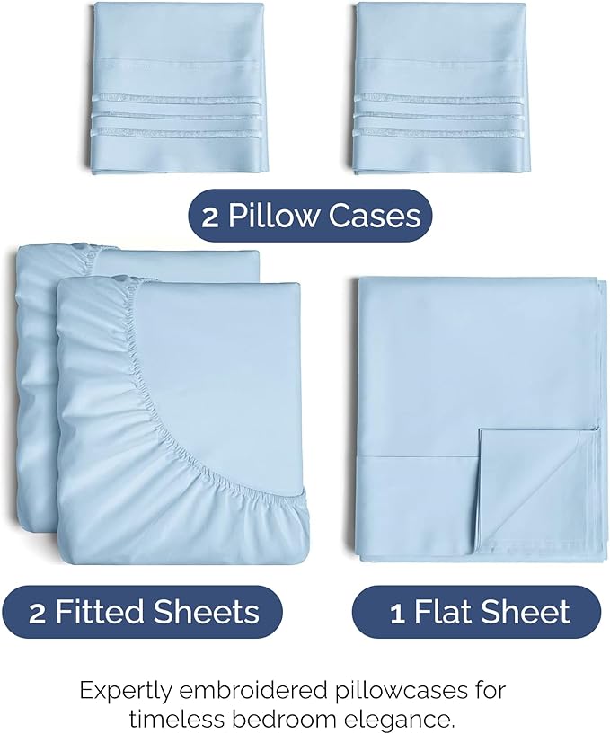 Cooling Bed Sheet Set - Split King - 5 Piece