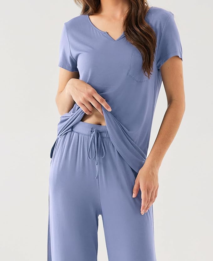 Bamboo Pajama Set - Short Sleeve - 2 Piece