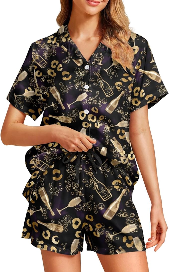 Women's Pajama Set - Short Sleeve - 2 Piece