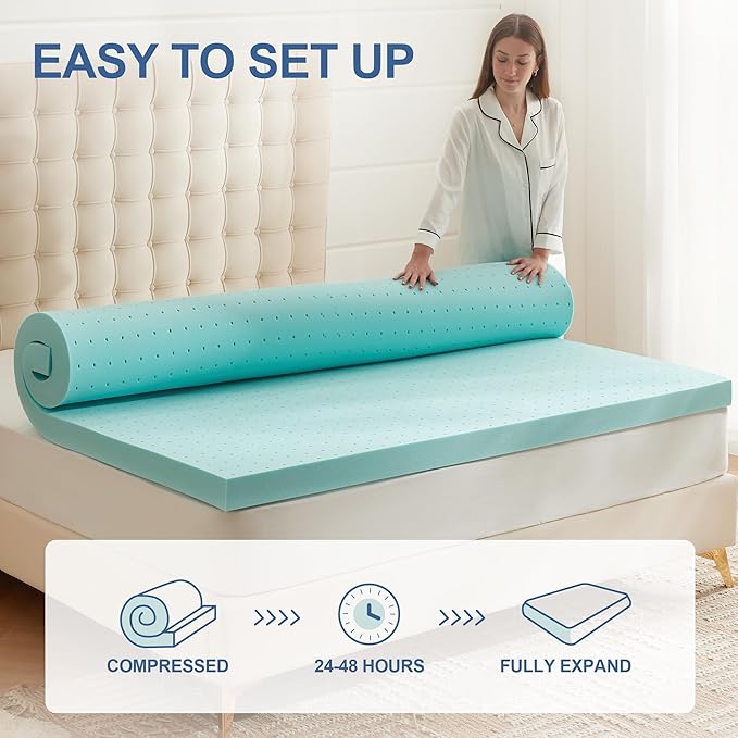 Memory Foam Mattress Topper - Twin