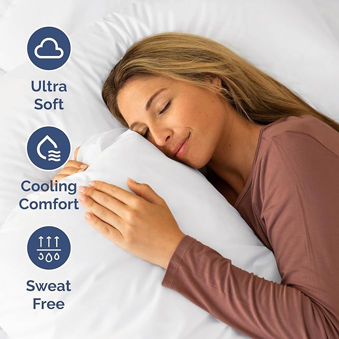 Cooling Bed Sheet Set - Queen - 4 Piece