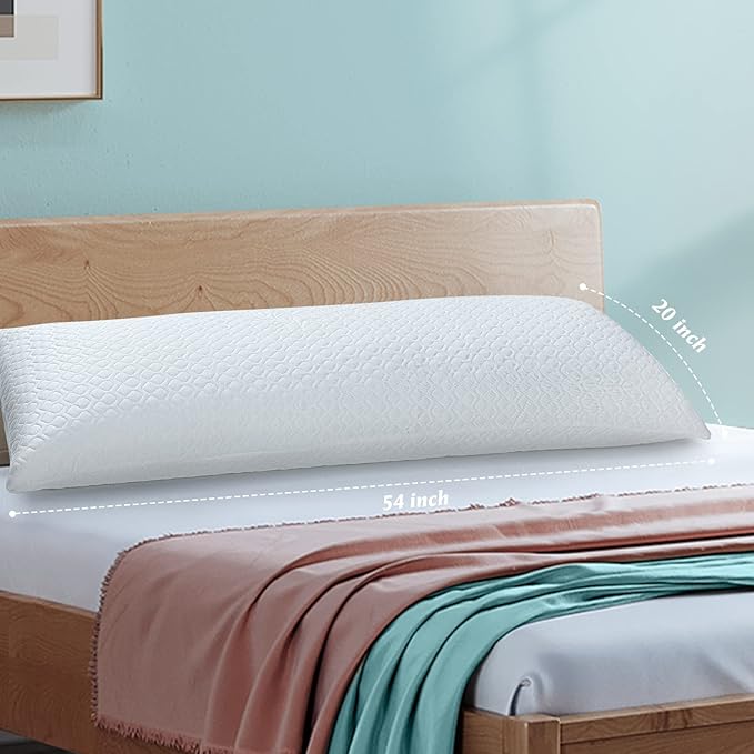Memory Foam Cooling Body Pillow - Full - 20 x 54 in