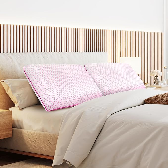 Memory Foam Bed Pillow - Queen - 2 Piece
