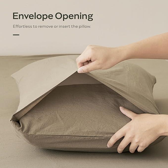 Linen Pillowcase Set - Standard - 20 x 26 in - 2 Piece