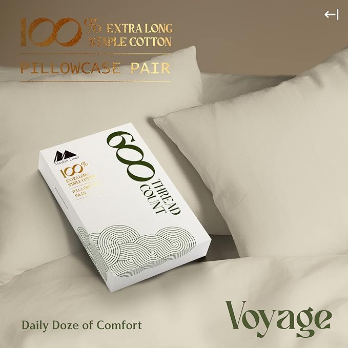 Linen Pillowcase Set - Queen - 2 Piece