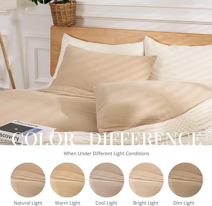 Linen Duvet Cover Set - King - 3 Piece