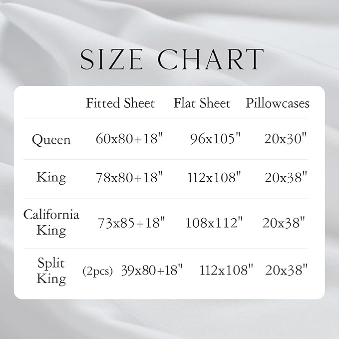Bamboo Cooling Pillowcase Set - King - 2 Piece