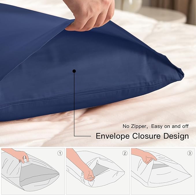 100% Cotton Pillowcase Set - Queen - 20 x 30 in - 2 Piece