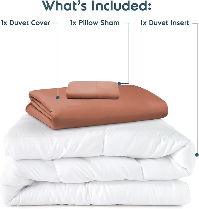 Down Alternative Duvet Cover Set - Twin - 3 Piece