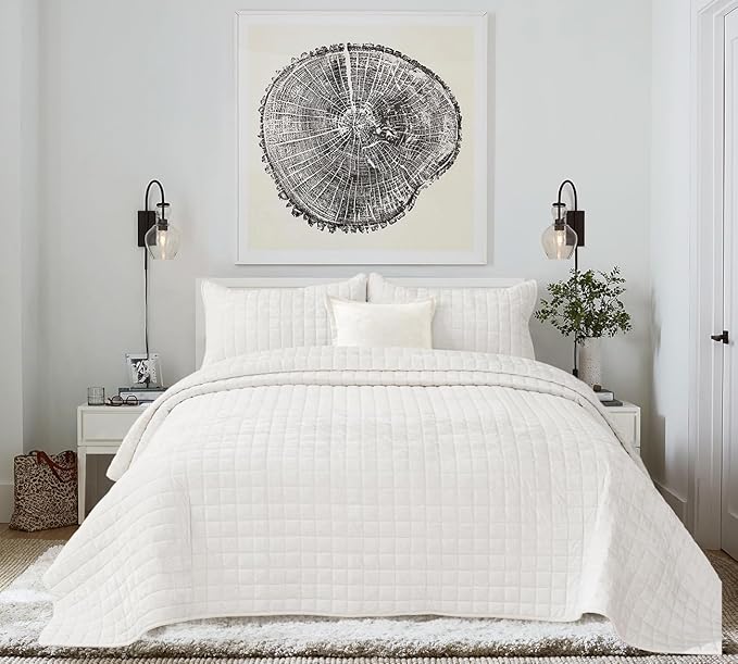 Velvet Quilt Set - California King - 3 Piece