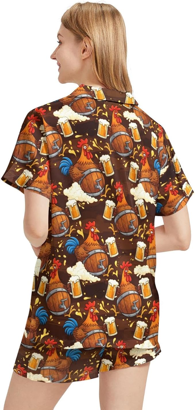 Women's Pajama Set - Short Sleeve - 2 Piece