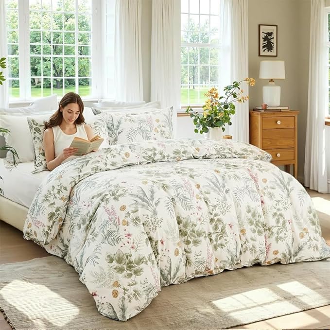 100% Cotton Duvet Cover Set - King - 3 Piece