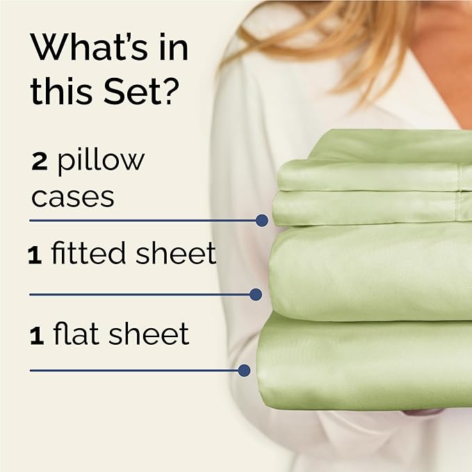 Cooling Bed Sheet Set - Twin XL - 16 in Deep Pocket - 4 Piece