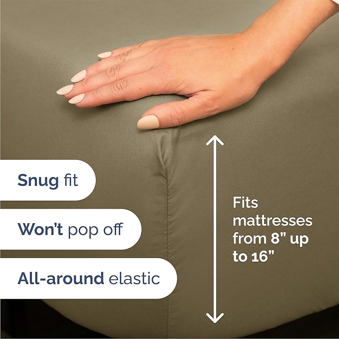 Cooling Bed Sheet Set - Queen - 4 Piece