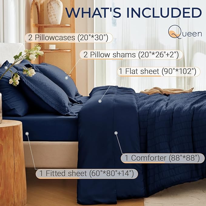 Comforter Set - Queen - 7 Piece