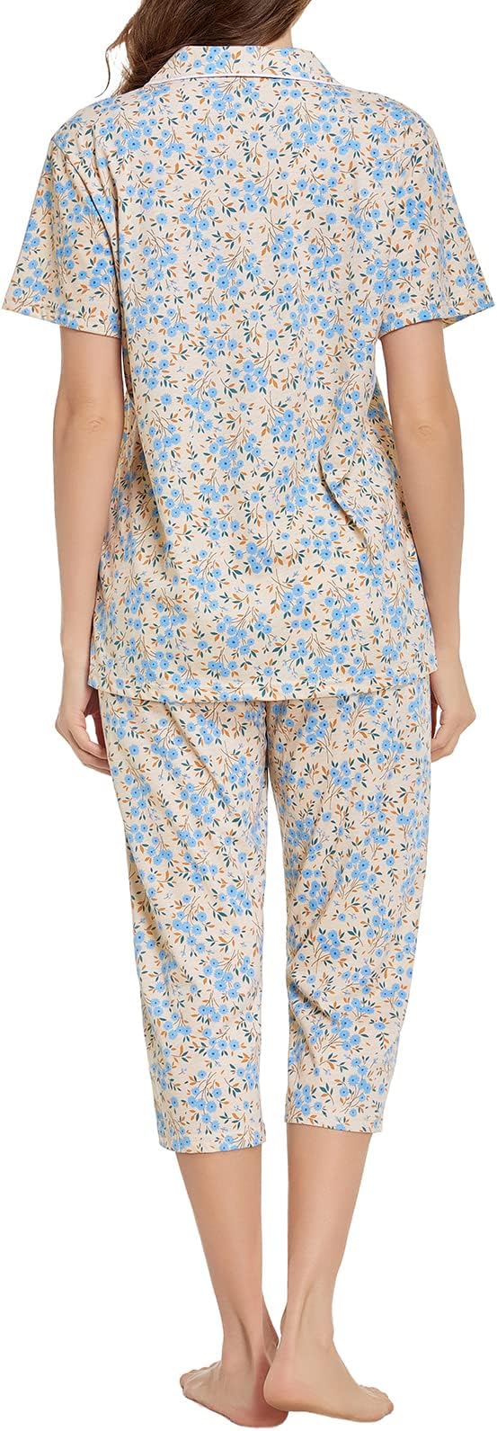 Capri Pajama Set - Short Sleeve - 2 Piece