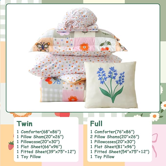 Microfiber Comforter Set - Twin - 6 Piece