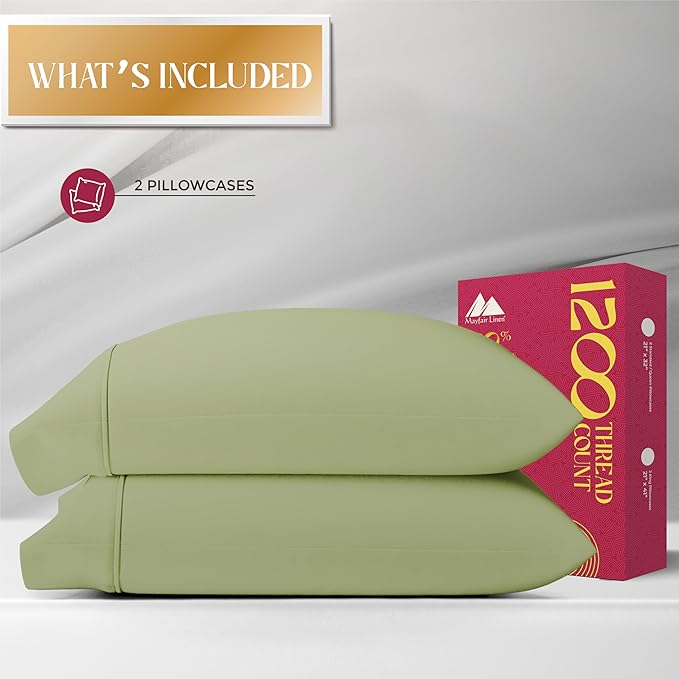 Linen Cooling Pillowcase Set - King - 2 Piece