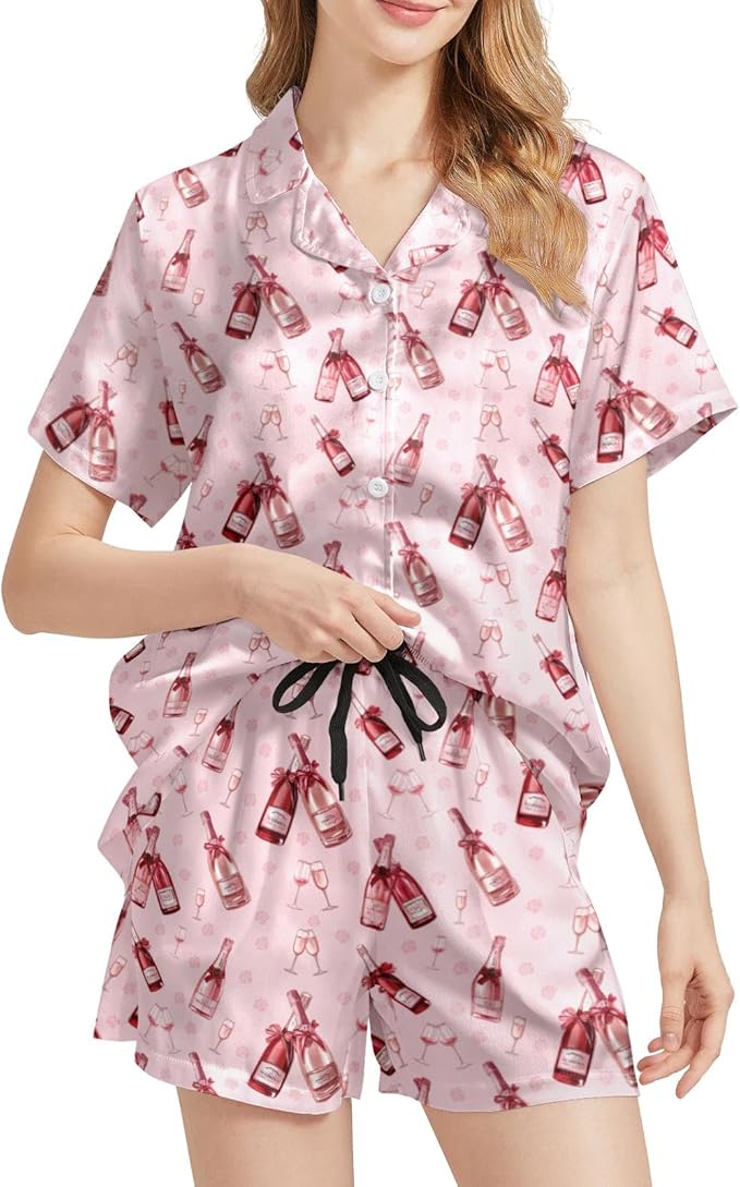 Women's Pajama Set - Short Sleeve - 2 Piece