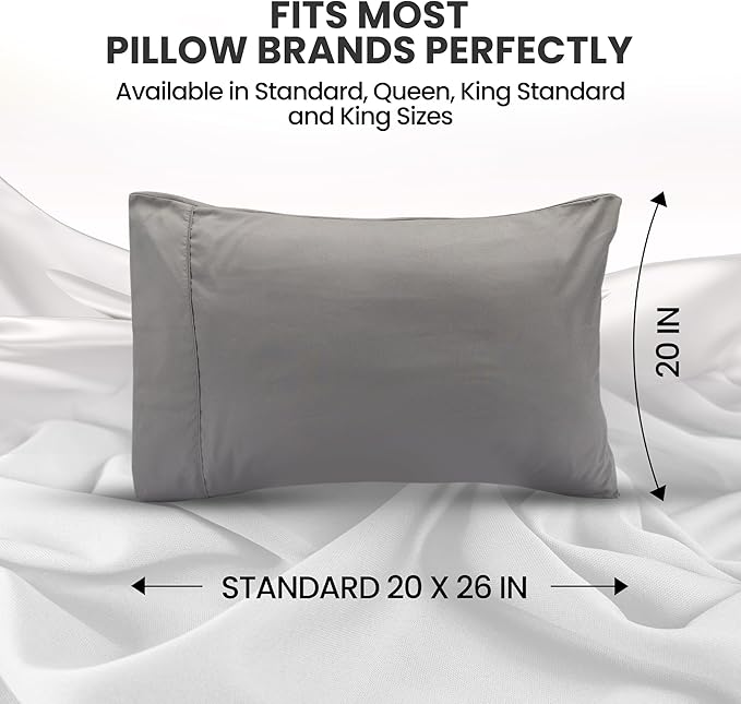 Microfiber Pillowcase - Queen - 20 x 26 in - 2 Pack