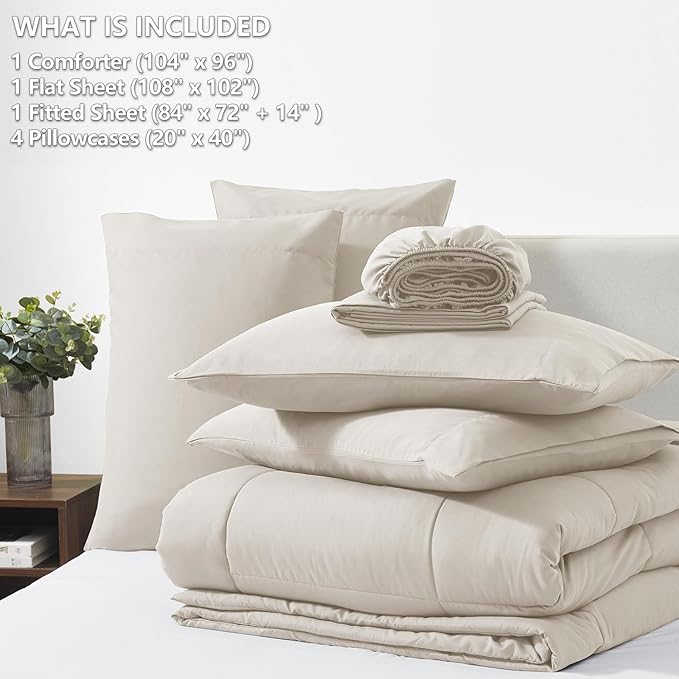 Comforter Set - California King - 7 Piece
