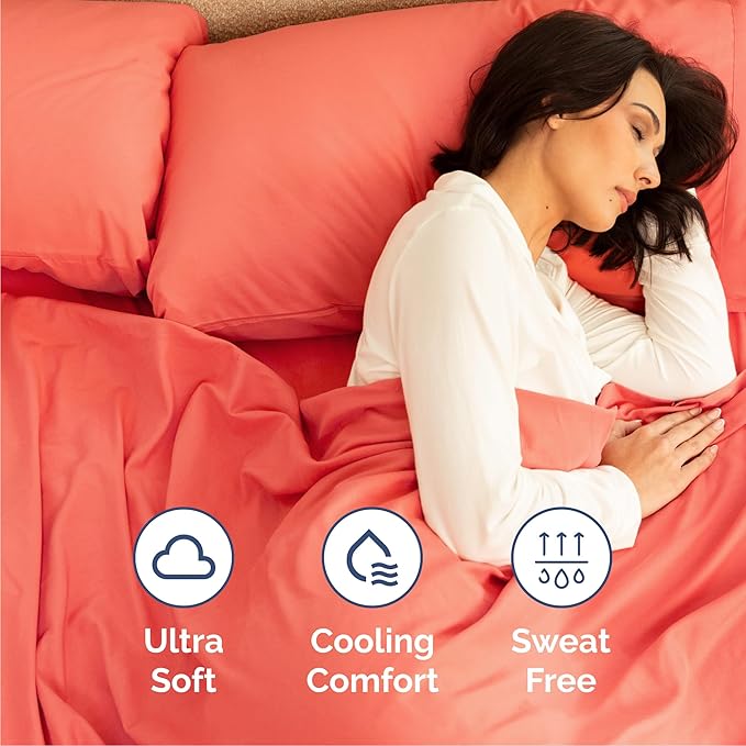 Cooling Bed Sheet Set - King - 16 in Deep Pocket - 6 Piece
