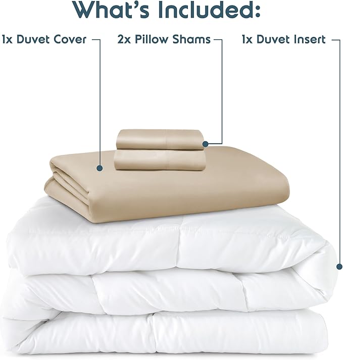 Down Alternative Duvet Cover Set - Full - 4 Piece