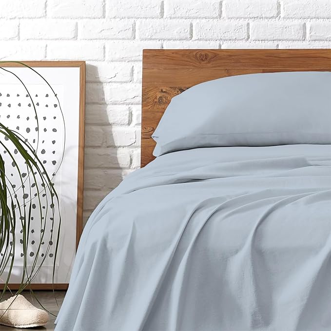 Linen Cooling Bed Sheet Set - Twin - 16 in Deep Pocket - 3 Piece