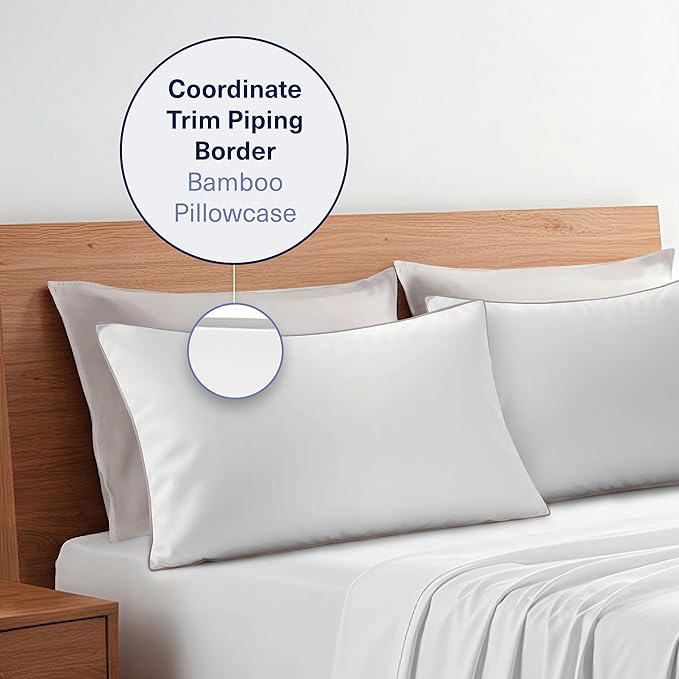 Bamboo Cooling Pillowcase Set - King - 2 Piece