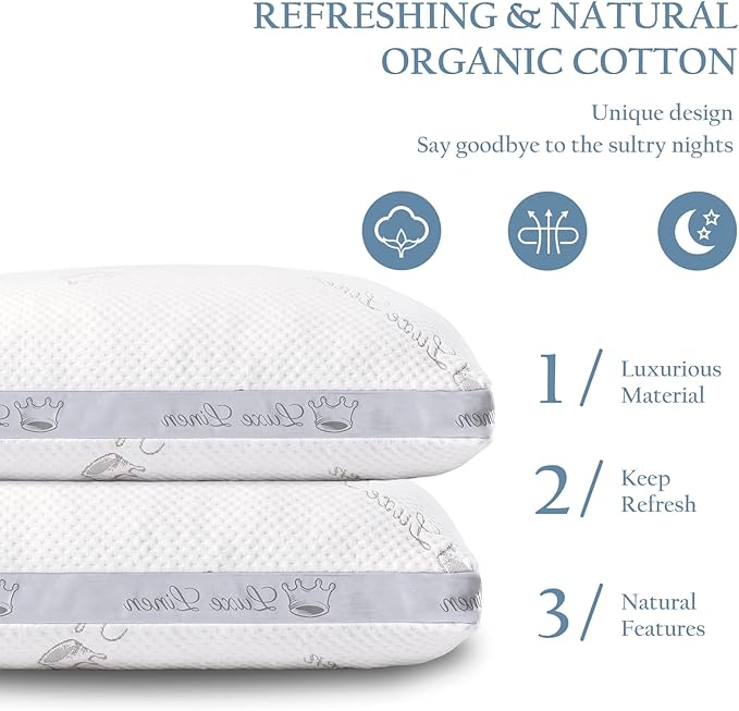 Memory Foam Bed Pillow - King