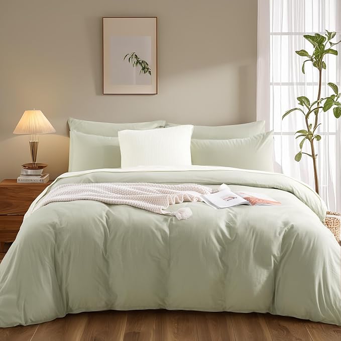 Linen Duvet Cover Set - Full - 3 Piece